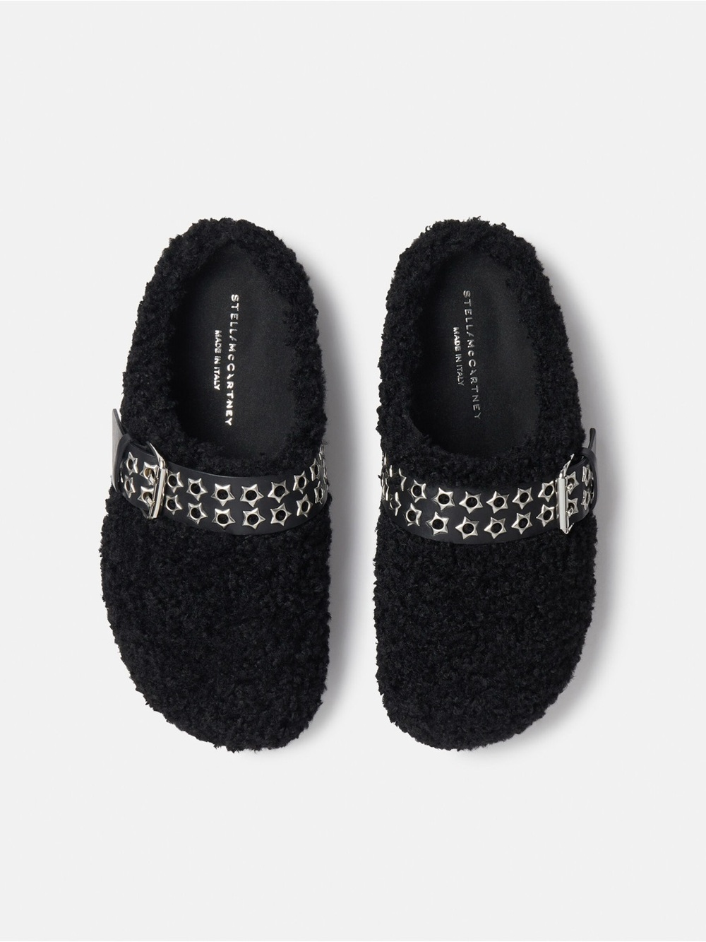Stella McCartney Elyse Studded Strap Backless Clogs
